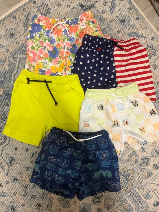 Janie and Jack Other - Toddler swim trunks, five pairs!